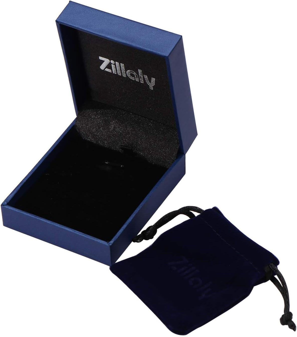 Stainless Steel Dog Tag Necklace for Men - Two-Tone Real Carbon Fibre Unisex Pendant